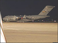 Avião americano em Tbilisi