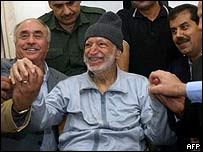 Yaser Arafat son günlerinden birinde