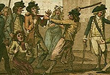 Painting depicting a press-gang at work