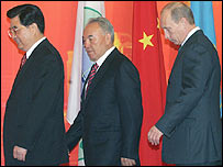  چین اور روس کے سربراہ 