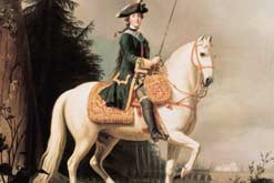 Equestrian Portrait of Catherine II (1729–96) the Great of Russia by Erichsen, Vigilius (1722–82): Musee des Beaux-Arts, Chartres, France/ The Bridgeman Art Library