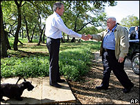 Джордж Буш і Аріель Шарон