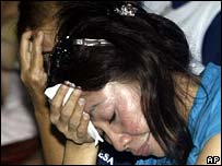 Thân nhân của hành khách trên máy bay bị mất tích