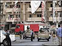 محل انفجار در برابر هتل سدير