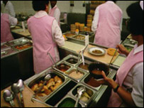 医院提供的饭菜