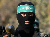 یک شبه نظامی حامی حماس