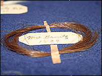 Sample of Mrs Brontes hair