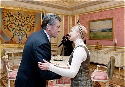 Ющенко та Тимошенко раніше цього року розглядали бюджет і не показували розбіжностей