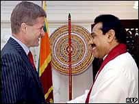 Solheim with President Rajapaksa