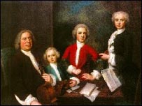 Johann Sebastian Bach và ba con trai 