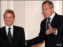 سرگی لاوروف و برنار کوشنر  - عکس از آرشیو