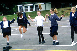 Children playing in School Playground