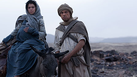 Tatiana Maslany as Mary and Andrew Buchan as Joseph