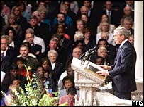 سخنرانی جورج بوش در روز ملی دعا برای قربانيان کاترينا