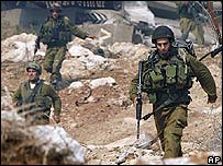 Soldados israelenses no sul do Líbano