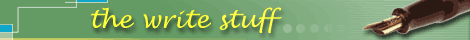 The Write stuff banner
