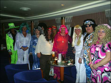 People dressed up in seventies clothes 470 