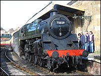 Steam train at Pickering station
