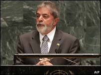 Lula na ONU, em setembro de 2006