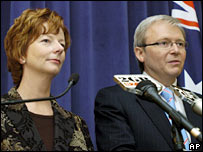 رهبر حزب کارگر استرالیا و معاونش