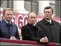 Ông Putin và dàn lãnh đạo của Ukraine