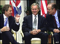 Blair, Bush ve Chirac