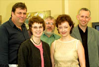 Alun Ifans -  Cadeirydd y Pwyllgor Celf a Chrefft, Glyn Evans, Grahame Davies, Eleri Wyn Jones - Cymru'r Byd a Manon Williams - Pennaeth Materion Cyhoeddus BBC Cymru