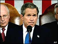 O presidente americano, George W. Bush