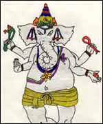 Diwali cards by pupils at Kingsley School 