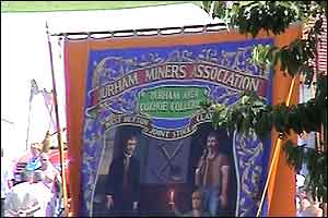 Durham Miner's Association banner