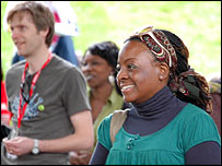 Enjoying the Flyover Show