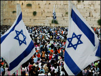 Israelenses que são contra retirada de Gaza se reuniram em Jerusalém