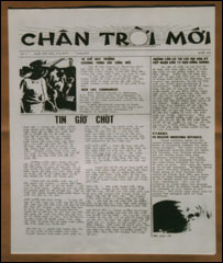 Chân Trời Mới số đầu tiên phát hành tại trại tị nạn ở Guam ngày 1 tháng 5 năm 1975. (ảnh tài liệu của Bùi Văn Phú)
