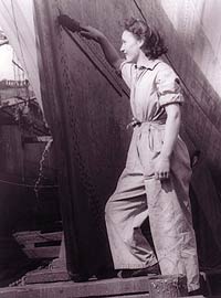 Woman shipyard worker