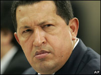 O presidente da Venezuela, Hugo Chávez