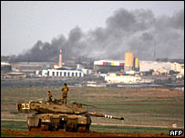 Tanque israelense em Gaza
