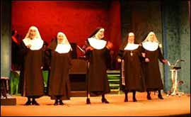 Nuns line up 
