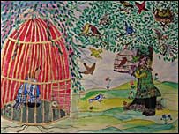  یک تابلو ازهدا شهاب انداز 