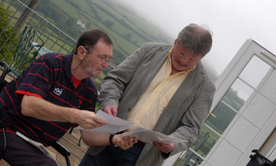 Simon and Ray go through the words