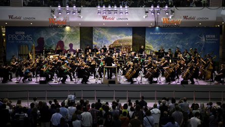 BBC Symphony Orchestra in Westfield shopping centre, London