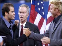 بورس بیکر، جان میکینرو اور پِٹ سیمراس