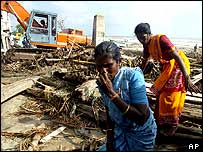 تامل ناڈو میں سونامی سے ایک بڑے پیمانے پر تباہی ہوئی ہے