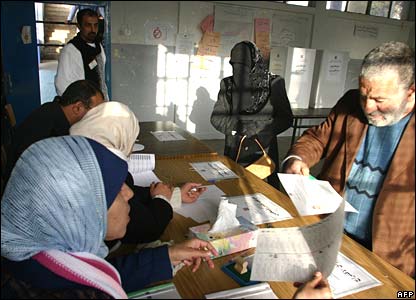 Ramallah'ta oy sandığı