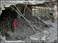 Prédio destruído em Falluja