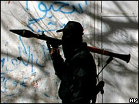 Hamas üyesi silahlı Filistinli 