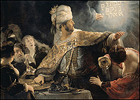 Rembrandt, O Banquete de Belshazzar