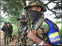 Militante de grupo parmamilitar