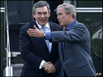 Gordon Brown ve George Bush