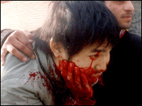 سرینگر میں جھڑپ