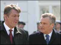 Yuşçenko ve Kwasniewski